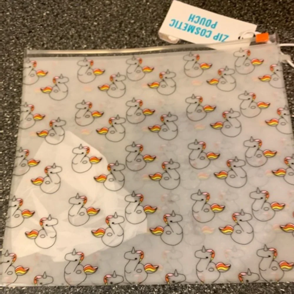 Cute Cosmetic Pouch with Unicorns